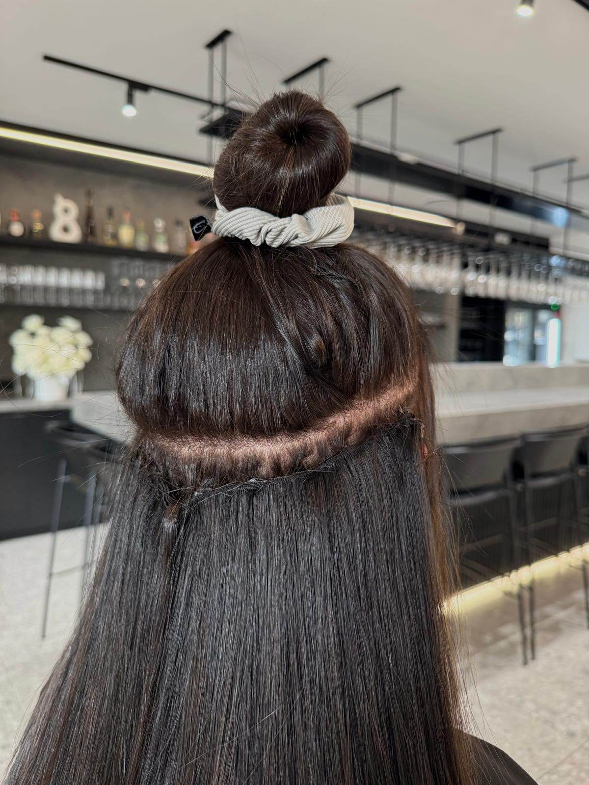 The row lifted, sitting flat against the scalp